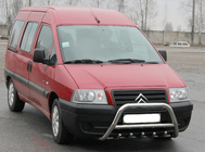 Peugeot Expert 1995–2007 Priekšējais bullbar WT003 (nerūsējošais tērauds) foto 2