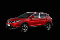 Nissan Qashqai 2014–2021 Hromētas durvju statņu uzlikas (4 gab., nerūsējošais tērauds) foto 3
