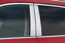 Nissan Qashqai 2014–2021 Hromētas durvju statņu uzlikas (4 gab., nerūsējošais tērauds) foto 1