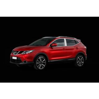 Hromētas durvju statņu uzlikas (4 gab., nerūsējošais tērauds) Nissan Qashqai 2014–2021 foto 3