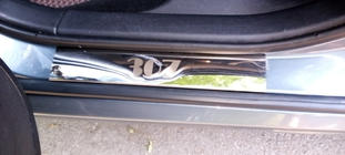 Peugeot 307 2001–2008 Sliekšņu uzlikas Carmos V1 (4 gab., tērauds) foto 4
