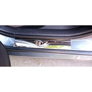 Sliekšņu uzlikas Carmos V1 (4 gab., tērauds) Peugeot 307 2001–2008 foto 4