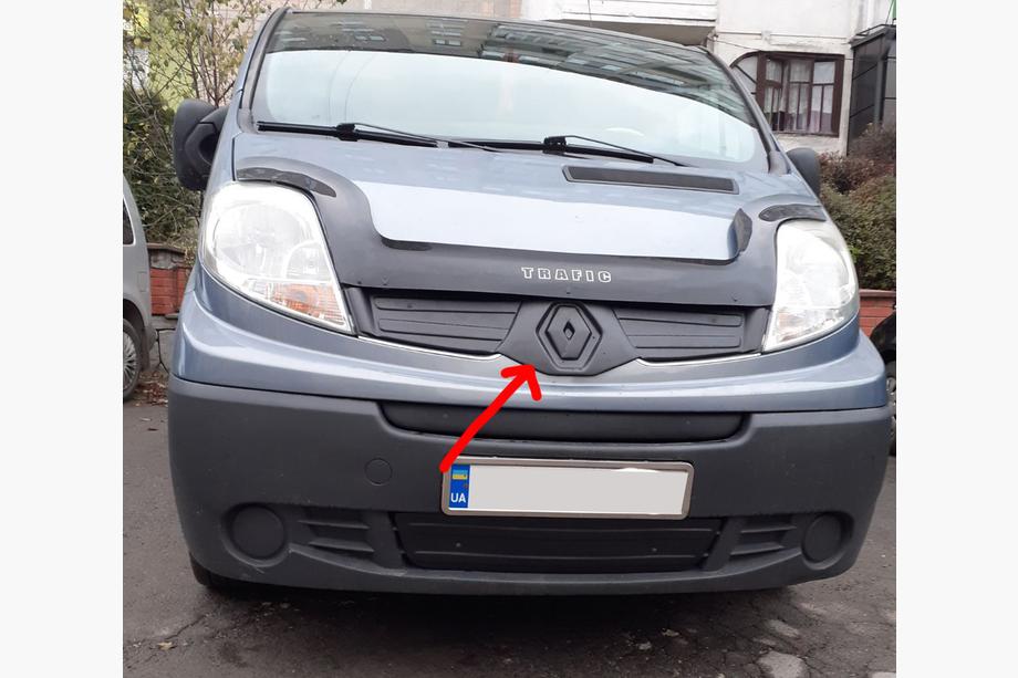 Renault Trafic 2001–2015 Ziemas augšējais radiatora režģa aizsegs 2007-2015, Matēta Image