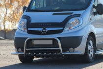 Renault Trafic 2001–2015 Kengurins ar sānu stieņiem Exclusive (nerūsējošais tērauds) foto 4