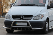 Mercedes Viano 2004–2014 Kengurubārs WT003-Plus ar sānu stieņiem (nerūsējošais tērauds) foto 3