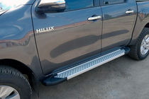 Toyota Hilux 2015– Sānu pakāpieni Allmond Grey (2 gab., alumīnijs) foto 1