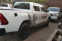 Toyota Hilux 2015– Sānu pakāpieni Allmond Black (2 gab., alumīnijs) foto 5