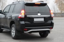 Toyota Land Cruiser Prado 150 2009–2023 Aizmugurējā aizsargstīpa AK008 (nerūsējošais tērauds) foto 2