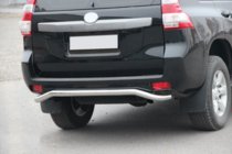 Toyota Land Cruiser Prado 150 2009–2023 Aizmugurējā aizsargstīpa AK008 (nerūsējošais tērauds) foto 4