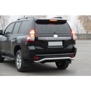 Aizmugurējā aizsargstīpa AK008 (nerūsējošais tērauds) Toyota Land Cruiser Prado 150 2009–2023 foto 2
