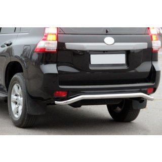 Aizmugurējā aizsargstīpa AK008 (nerūsējošais tērauds) Toyota Land Cruiser Prado 150 2009–2023 foto 3