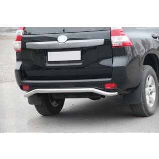 Aizmugurējā aizsargstīpa AK008 (nerūsējošais tērauds) Toyota Land Cruiser Prado 150 2009–2023 foto 4