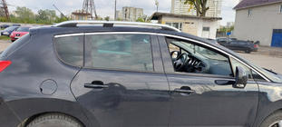 Peugeot 3008 2008–2016 Jumta reliņi Skyport Grey foto 1