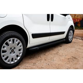 Sānu sliekšņi Rainbow Black (2 gab., alumīnija profils) Citroen Nemo 2007–2017 foto 1