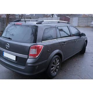 Alumīnija jumta reliņi (Caravan, hroms) Opel Astra H 2004–2013 foto 2