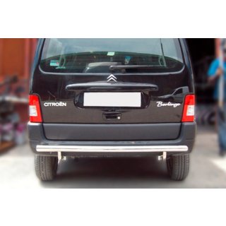 Aizmugurējais aizsargstienis (nerūsējošais tērauds) Citroen Berlingo 1996–2008 foto 1