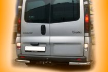 Renault Trafic 2001–2015 Aizmugurējie stūra aizsargi AK003 (nerūsējošais tērauds) foto 3