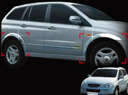 SsangYong Kyron 2005–2014 Sānu riteņu arku hromētā apmale foto 3