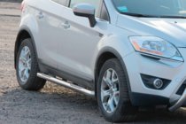 Ford Kuga 2008–2013 Taisnas sānu trubas (2 gab., nerūsējošais tērauds) foto 2
