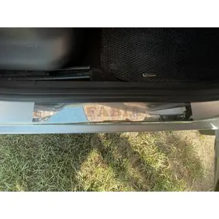 Sliekšņu uzlikas Carmos (4 gab., nerūsējošais tērauds) Skoda Fabia 2000–2007 foto 1