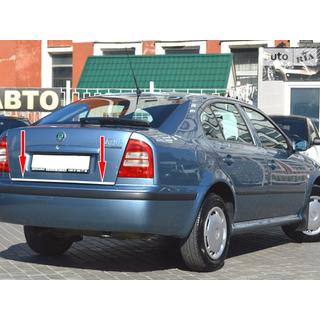 Bagāžnieka malas uzlika (nerūsējošā tērauda) Skoda Octavia I Tour A4 1996–2010 foto 2