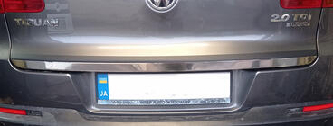 Volkswagen Tiguan 2007–2016 Bagāžnieka malas uzlika (nerūsējošā tērauda) foto 5