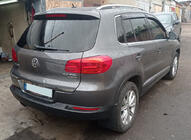 Volkswagen Tiguan 2007–2016 Bagāžnieka malas uzlika (nerūsējošā tērauda) foto 4