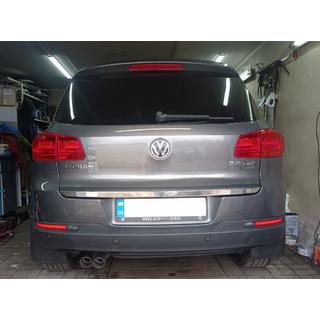 Bagāžnieka malas uzlika (nerūsējošā tērauda) Volkswagen Tiguan 2007–2016 foto 1