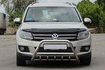 Volkswagen Tiguan 2007–2016 Priekšējais bullbar WT003 (nerūsējošais tērauds) foto 2