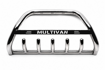 Volkswagen T4 Caravelle/Multivan 1990–2003 Priekšējais aizsargstienis (bull bar) WT004 (nerūsējošais tērauds) foto 3
