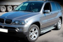 BMW X5 E53 1999–2006 Sānu pakāpieni Allmond Grey (2 gab., alumīnija) foto 2