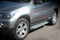 BMW X5 E53 1999–2006 Sānu pakāpieni Allmond Grey (2 gab., alumīnija) foto 1