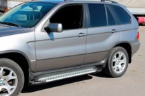 BMW X5 E53 1999–2006 Sānu pakāpieni Allmond Grey (2 gab., alumīnija) foto 3