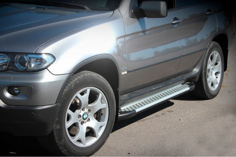 BMW X5 E53 1999–2006 Sānu pakāpieni Allmond Grey (2 gab., alumīnija) Image