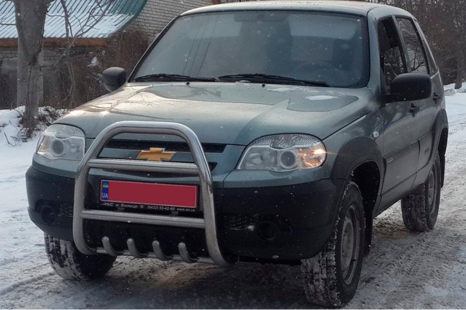 Chevrolet Niva 1998–2020 Kengurustienis QT007 (nerūsējošais tērauds) Foto 3