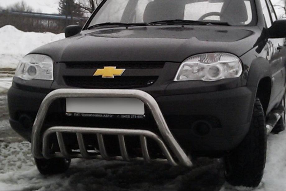 Chevrolet Niva 1998–2020 Priekšējais aizsargstienis WT002 (nerūsējošais tērauds) Image