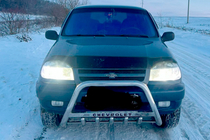 Chevrolet Niva 1998–2020 Priekšējais aizsargstienis (bull bar) WT004 (nerūsējošais tērauds) foto 1