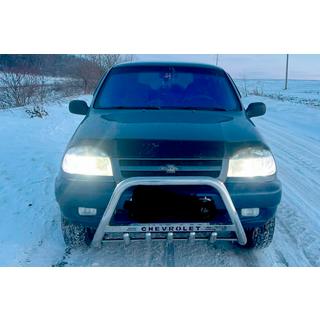 Priekšējais aizsargstienis (bull bar) WT004 (nerūsējošais tērauds) Chevrolet Niva 1998–2020 foto 1