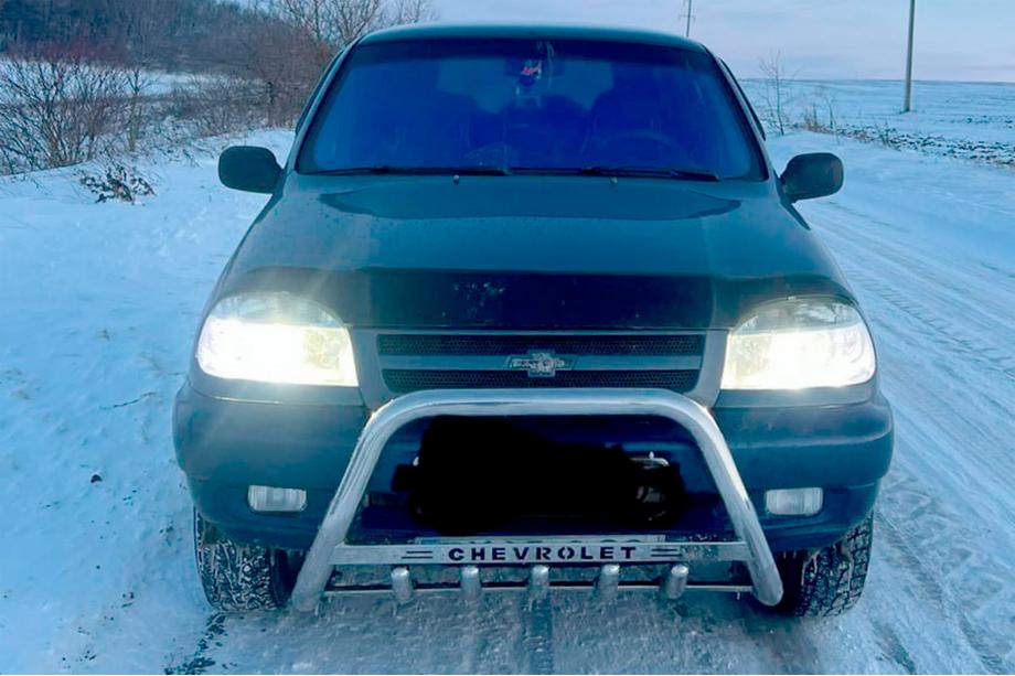 Chevrolet Niva 1998–2020 Priekšējais aizsargstienis (bull bar) WT004 (nerūsējošais tērauds) Image