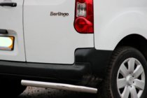Peugeot Partner Tepee 2008–2018 Aizmugurējie stūru aizsargi AK-003 (nerūsējošais tērauds) foto 2