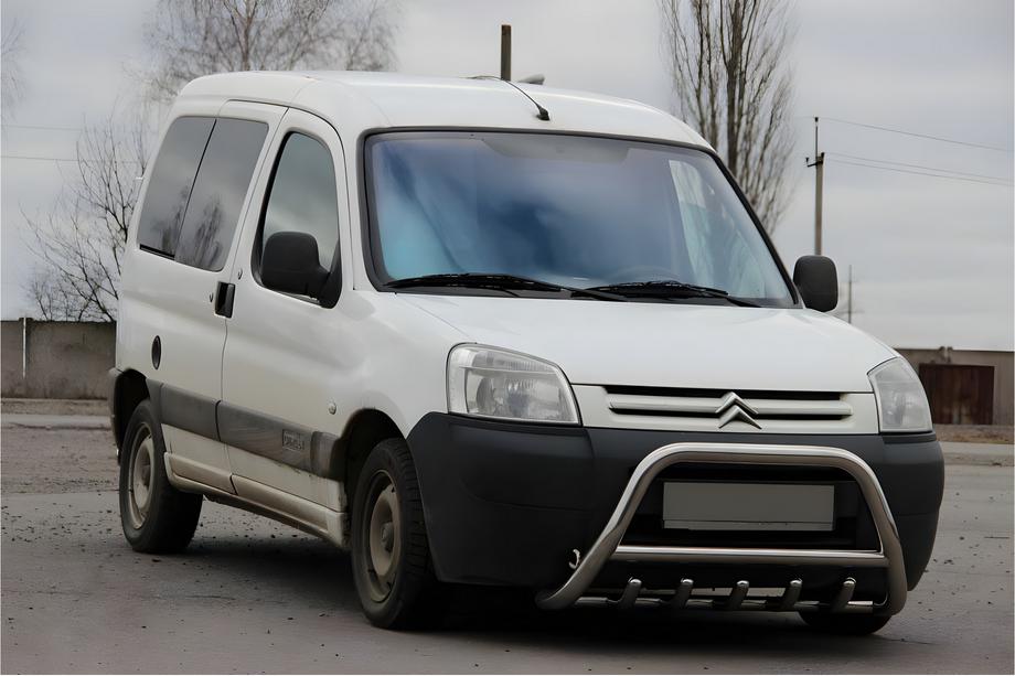 Peugeot Partner 1996–2008 Bullbar WT003 (nerūsējošais tērauds) Image