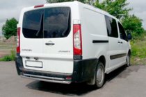 Fiat Scudo 2007–2015 Aizmugurējais aizsargloks AK002-Dubultā (nerūsējošais tērauds) foto 1