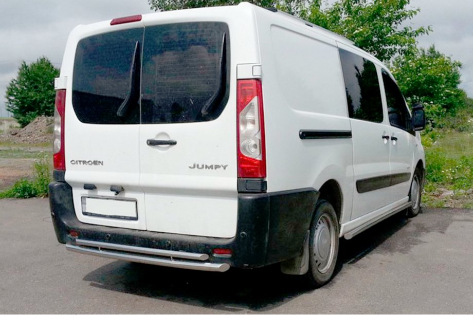 Fiat Scudo 2007–2015 Aizmugurējais aizsargloks AK002-Dubultā (nerūsējošais tērauds) Image