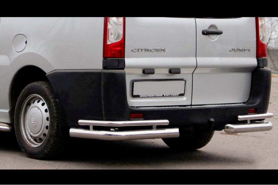 Citroen Jumpy 2007–2017 Aizmugurējie stūru aizsargi Double (2 gab., nerūsējošais tērauds) Image