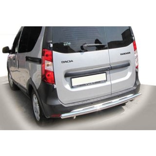 Aizmugurējais aizsargstienis AK002 (nerūsējošais tērauds) Dacia Dokker 2013–2022 foto 2