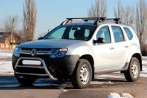 Renault Duster 2008–2017 Priekšējais aizsargstienis WT022 (nerūsējošais tērauds) foto 2