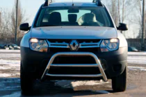 Dacia Duster 2008–2018 Priekšējais aizsargstienis WT022 (nerūsējošais tērauds) foto 1
