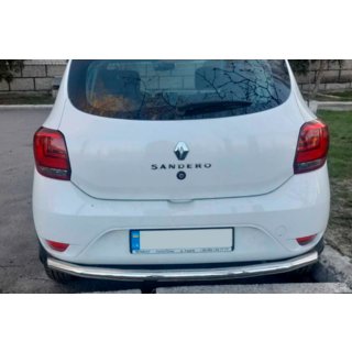 Aizmugurējais aizsargstienis AK002 (nerūsējošais tērauds) Renault Sandero 2013–2022 foto 2