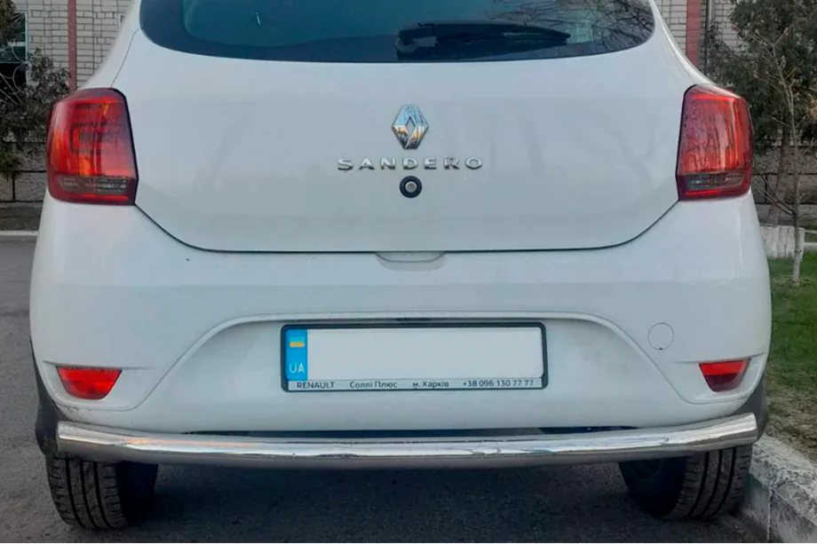 Renault Sandero 2013–2022 Aizmugurējais aizsargstienis AK002 (nerūsējošais tērauds) Image