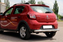 Dacia Sandero 2013–2020 Aizmugurējais aizsargstienis AK002 (nerūsējošais tērauds) foto 2